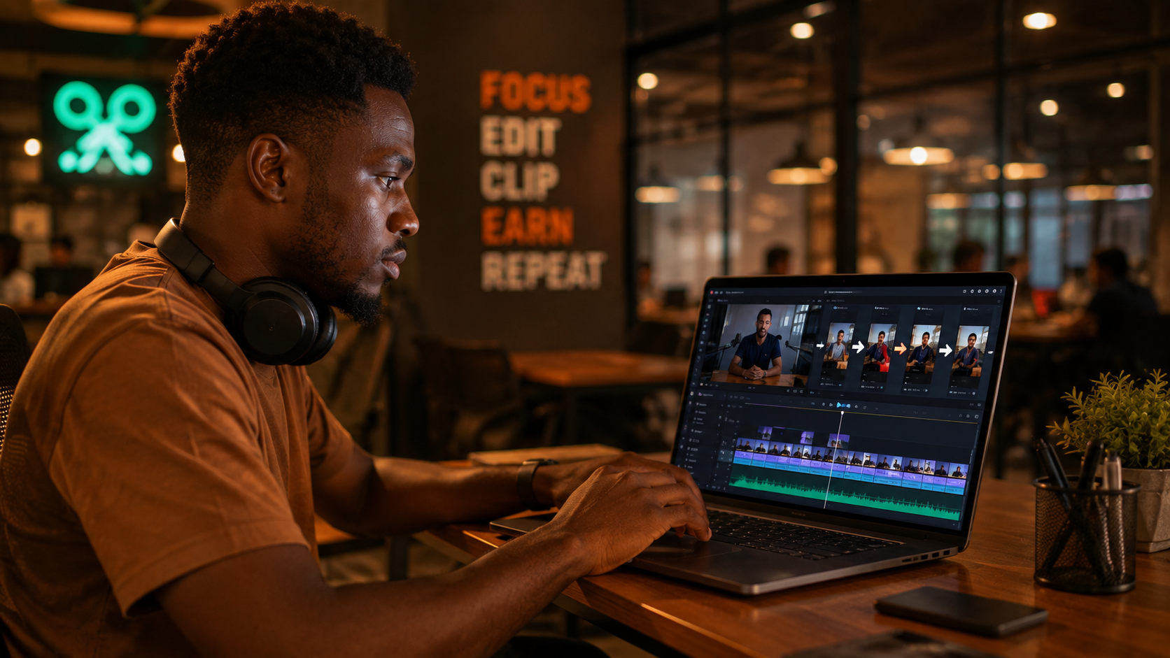 Video clipping dashboard showing campaigns and earnings in Nigeria — in-article image 1 of 2
