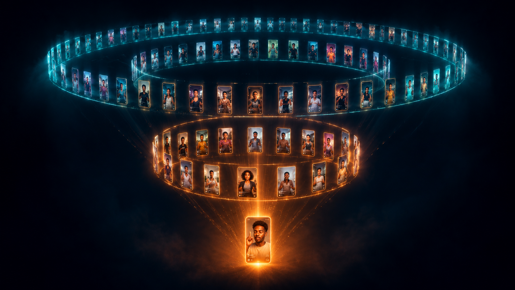 TikTok algorithm diagram showing Nigerian creator content distribution — in-article image 1 of 4