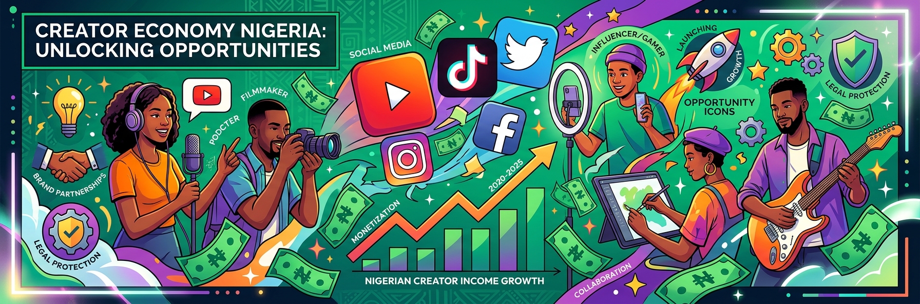 Nigeria creator economy growth chart infographic 2026